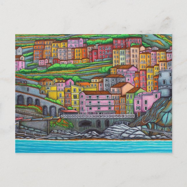 Colours of Manarola Post Card (Front)
