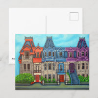 Colours of Montreal Postcard By Lisa Lorenz