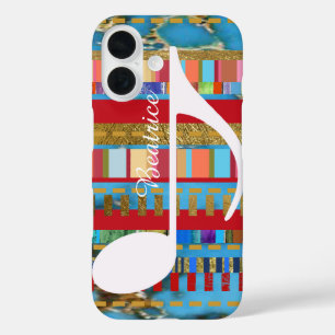 colours of music personalized iPhone 16 case