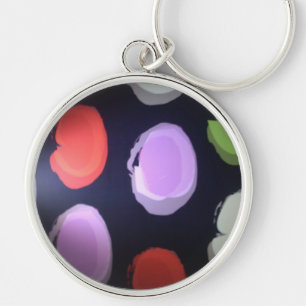 Colours of my life Big polkadot.JPG Keychain