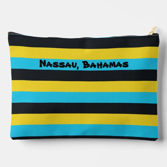 Colours of Nassau Flag  Accessory Pouch (Back)