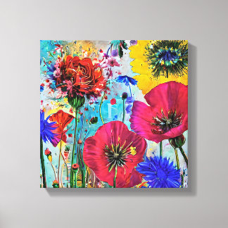 Colours of nature canvas print
