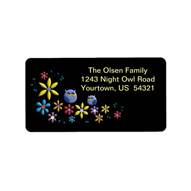 Colours Of Night Label (Front)