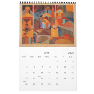 Colours of Paul Klee Abstract Drawing Calendar