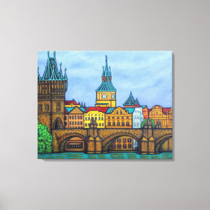 Colours of Prague Canvas Print