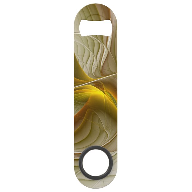 Colours of Precious Metals, Abstract Fractal Art Bar Key (Front)