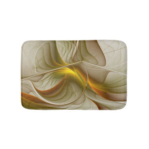 Colours of Precious Metals, Abstract Fractal Art Bath Mat