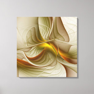 Colours of Precious Metals, Abstract Fractal Art Canvas Print