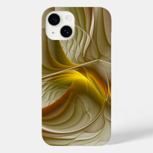 Colours of Precious Metals, Abstract Fractal Art Case-Mate iPhone 14 Case