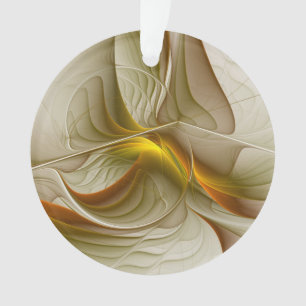 Colours of Precious Metals, Abstract Fractal Art Ornament