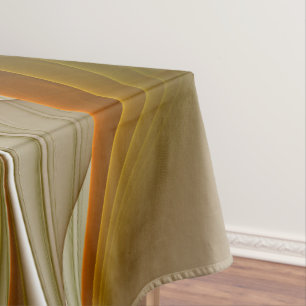 Colours of Precious Metals, Abstract Fractal Art Tablecloth
