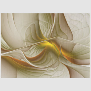 Colours of Precious Metals, Abstract Fractal Art Tissue Paper