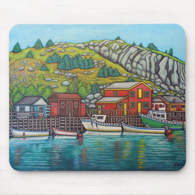 Colours of Quidi Vidi, Newfoundland Mouse Pad (Front)