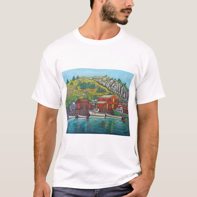Colours of Quidi Vidi, Newfoundland Tshirt (Front)