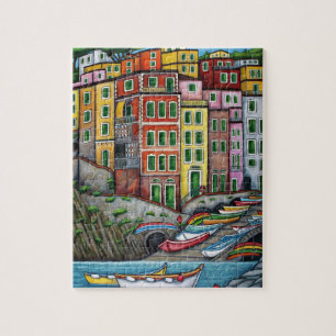 Colours of Riomaggiore, Cinque Terre Puzzle