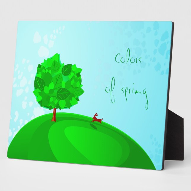 Colours of spring, plaque (Side)