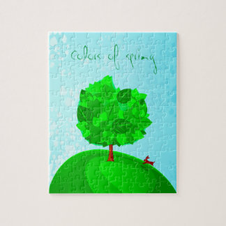 Colours of spring, puzzle