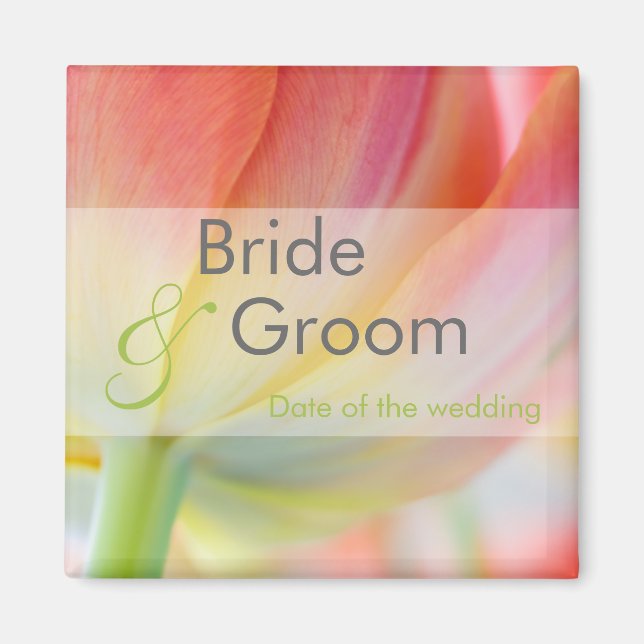 Colours of Spring • Save the Date Magnet (Front)