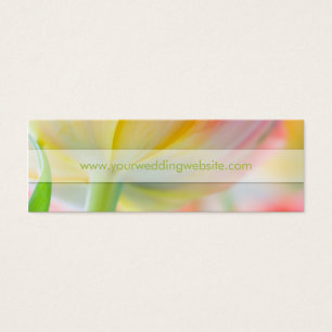 Colours of Spring Tulip • Wedding Website Card