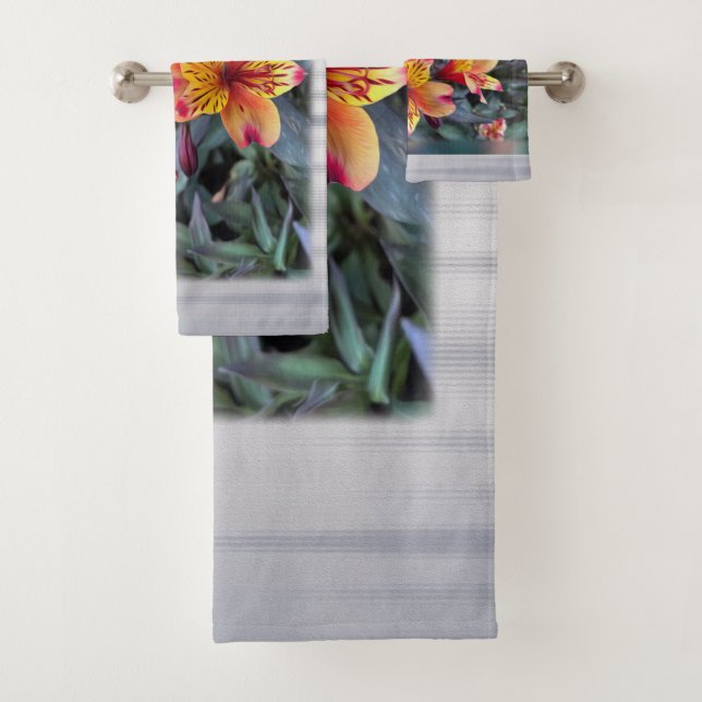 Colours of summer bath towel set (Insitu)