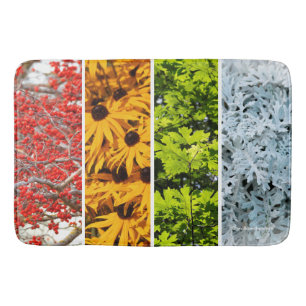 Colours of the Changing Seasons Quadriptych Bath Mat