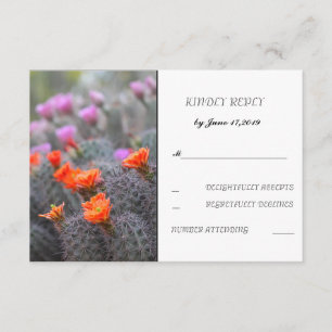 Colours of the desert RSVP Card