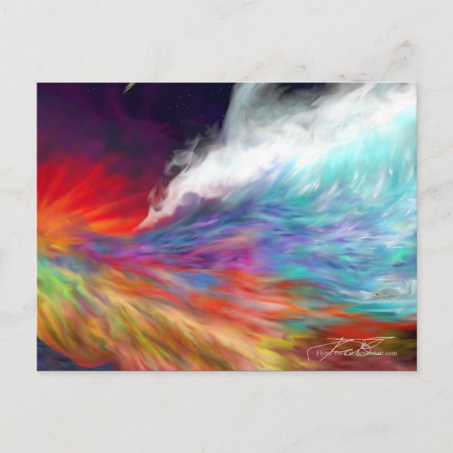 Colours of the Imagination - Rainbow World Postcard (Front)