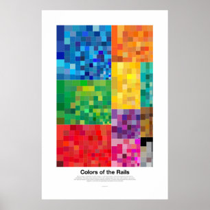 Colours of the Rails (light) Poster