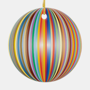 Colours of the Rainbow Ceramic Ornament
