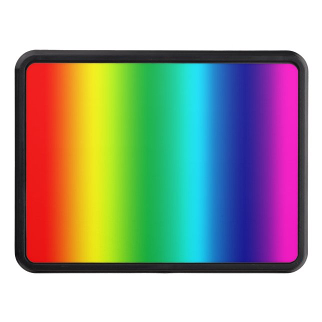 Colours of the Rainbow Trailer Hitch Cover (Front)