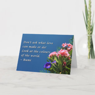 Colours of the world card