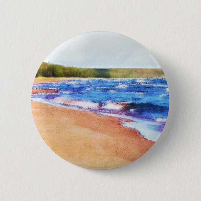 Colours of Water 2 Inch Round Button (Front)