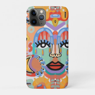 Colours, Patterns, and Overlapping Faces iPhone 11 Pro Case