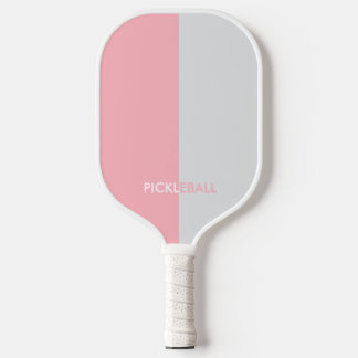 Colours Pink & White Monogram  Pickleball Paddle