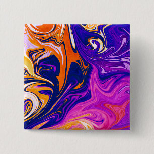 Colours Storm Best abstract colourful painting 2 Inch Square Button