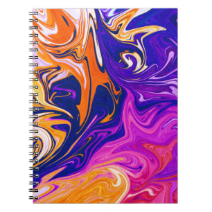Colours Storm Best abstract colourful painting Notebook