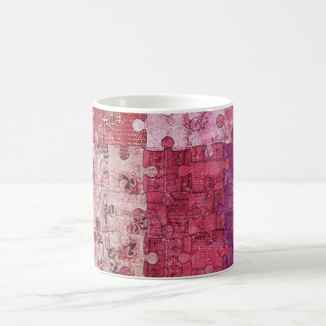Colours Texture Puzzle Mug (Center)