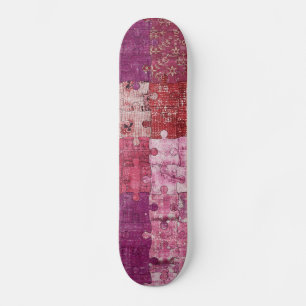 Colours Texture Puzzle Skateboard