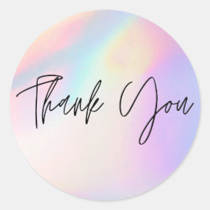 Colours Thank You Classic Round Sticker