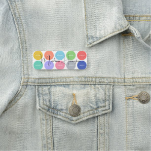 Colours with Hex Codes Custom Name Designer Tag