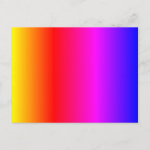 Colours Yellow Orange Red Pink Magenta Purple Blue Postcard