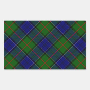 Colquhoun tartan blue green plaid sticker