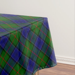 Colquhoun tartan blue green plaid tablecloth