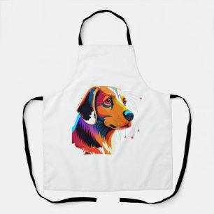 Colrful Dog Graphic -   Apron