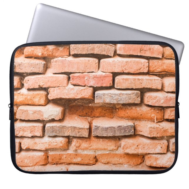 Colse up old brick wall background and texture. ag laptop sleeve (Front)