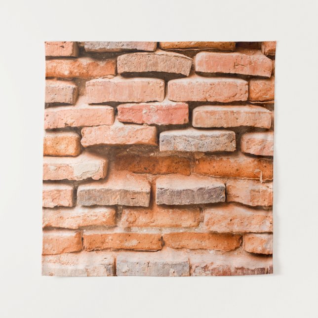 Colse up old brick wall background and texture. ag tapestry (Front)