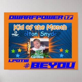 Colton Snyder Kid of the Month Poster