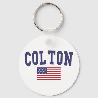 Colton US Flag Keychain