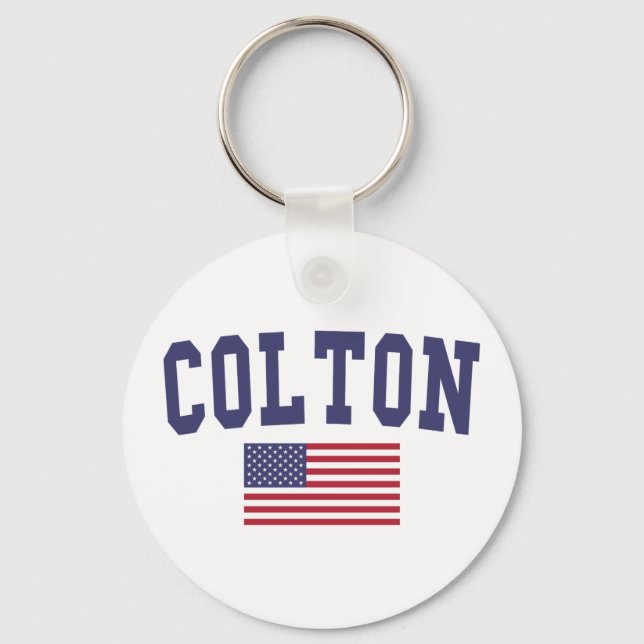 Colton US Flag Keychain (Front)
