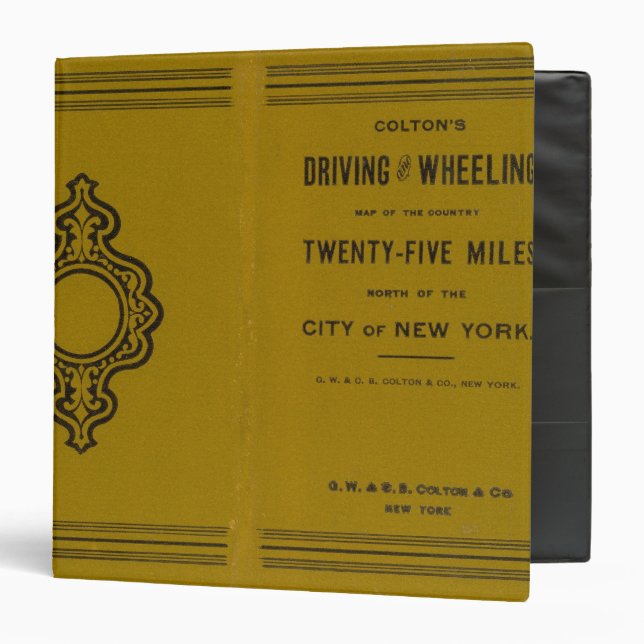 Colton's Driving and Wheeling Map of the US 3 Binder (Front/Inside)